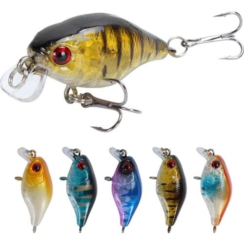 1pcs 45mm 4.2g Crankbait Fishing Lure Topwater Artificial Bait Minnow Wobblers Plastic Hard Bait peche Fishing Tackle WW304