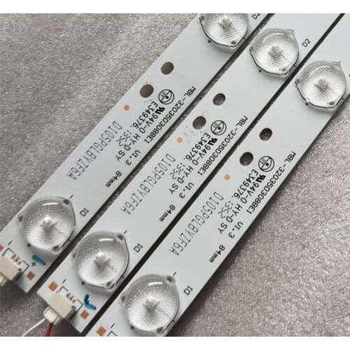 100% New LED Backlight Lamp strip for H a i r 32inch MBL-32035D308BE1 screen HV320WX2 1pcs=8LED3V 626mm