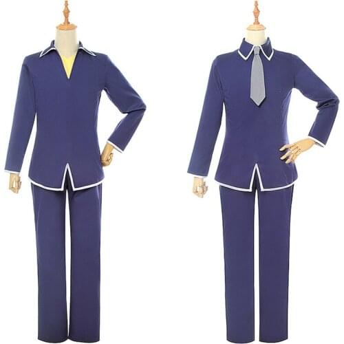 Anime Fruits Basket (2019) Cosplay Costumes Yuki Souma Cosplay Costume Halloween Party Kyou Souma School Uniform Cosplay Costume