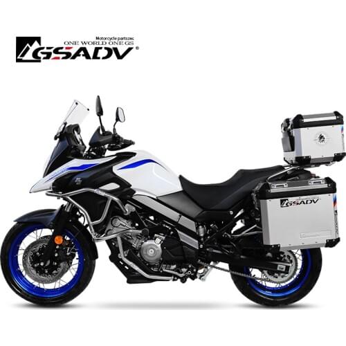 For SUZUKI DL650 Bumper Motorcycle Retrofit Adventure Guard Bar Stainless Steel Crash Bar Accessories Water Tank Protection Net