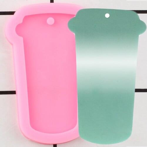 Shiny Glossy Cup Silicone Mold Epoxy Resin Craft Moulds Pendant Polymer Clay Mould DIY Handmade Charms Molds