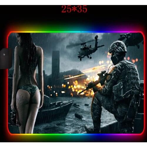 MRGLZY RGB movie war big mouse pad LED gaming console accessories desk mat RGB natural rubber non-slip carpet mat XXLwaterproof