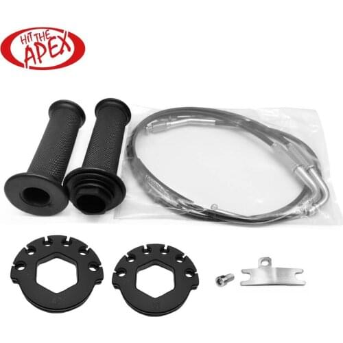 Quick Action Throttle Complete with Cables Kit For Kawasaki Ninja 300R 2013 2014 2015 2016 2017 Push Pull Throttle Assembly