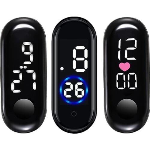 New Kid Children Watch Movement Fashion Three Kinds Dial LED Display Digital Wristwatch For Boys Girls Sport Watch Accessoriess