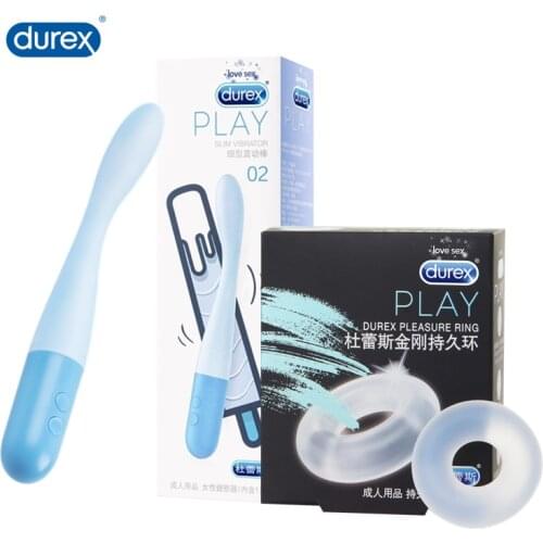 Durex Pleasure Ring Reusable Firmer Erection Delayed Ejaculation Cock Ring Penis Sleeve Adult Sex Toys Intimate Products for Men