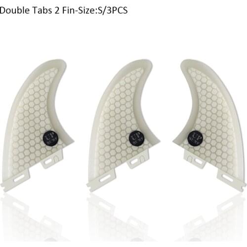 Surfboard Double Tabs 2 thruster fins S/M/L Fiberglass fins pure color Fins Surfboard Fin surfboard accessories Double Tabs Fins