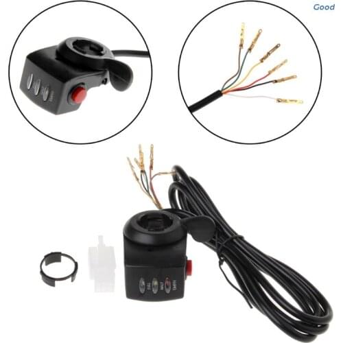 E-bike 48V E-Bicycle Thumb Throttle Handle Bar Grip Gas Twist Throttle Electric Scooter