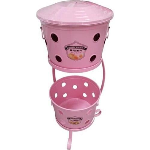 Gentlemen Pink 2 Layer Potato Onion Box