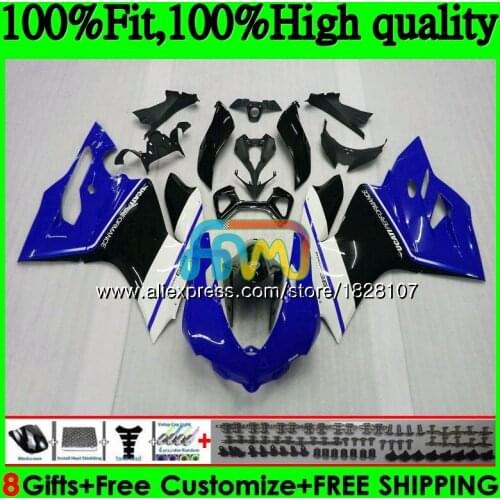 Injection For DUCATI 899 1199 S R Panigale 12 13 14 15 16 77BS.26 Blue black 1199R 899S 1199S 2012 2013 2014 2015 2016 Fairing