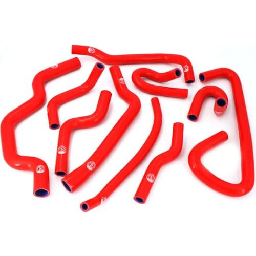 SILICONE RADIATOR HOSE KIT FOR RENAULT Clio I/Williams R19 16S/16V F7P 1.8L 1988-1997 (10pcs) RED/BLUE/BLACK