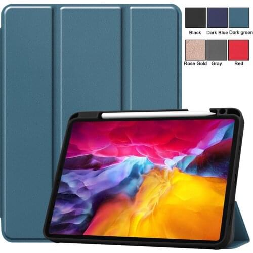 Magnetic Case with Pencil Holder for iPad Pro 12 9 5th 2021 Cover Smart Shell for iPad Pro 2021 Case 11 12.9 inch 2020 2018