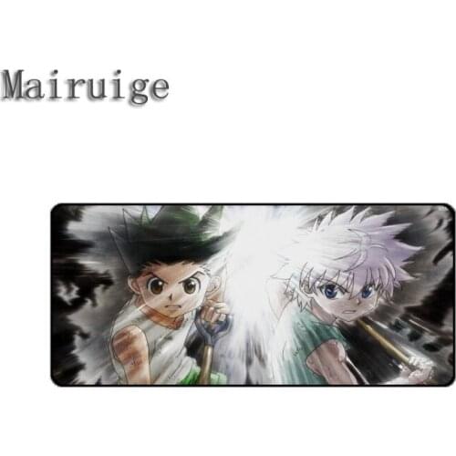 Mairuige Hot Selling Anime Hunterxhunter Game Mousepad Images Printing Gaming Mouse Pad Mat Overlock Pc Notebook Table Mat Diy