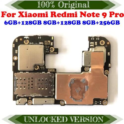 TDHHX Full Working For Xiaomi Redmi hongmi Note 9 Pro Motherboard 100% Unlocked Original Logic Board Mainboard