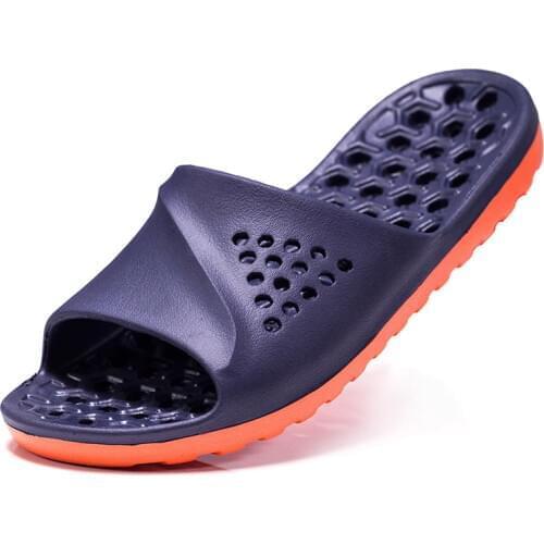 Mens Badslippers Casual Non-slip Slides Summer Massage Flip Flops Bathroom Beach Slipper Fashion Soft Sole Man Massage Sandals