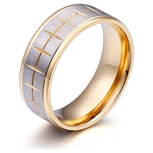 Creative car tire print mens ring titanium steel ring tail ring single ring