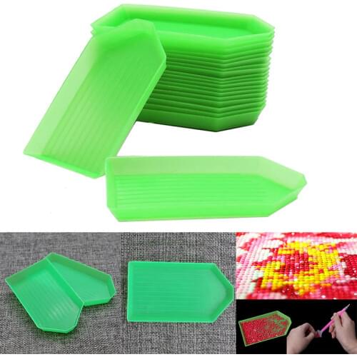 30 pieces of DIY diamond picture box diamond painting tool accessories 5D diamond painting storage box diamond brush plate