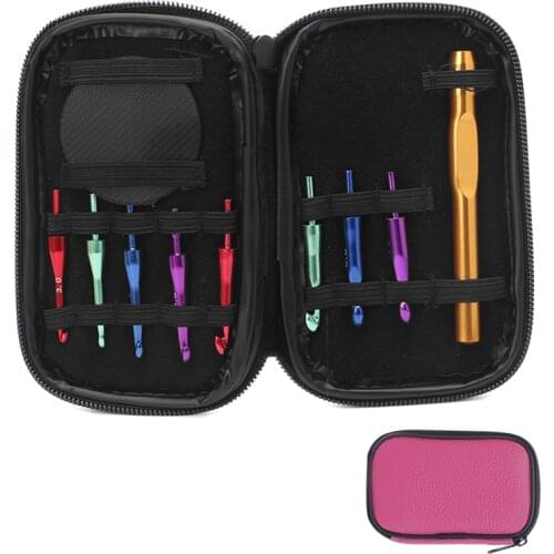 2021 New Interchangeable Head Crochet Hook Alumina Knit Needle Handle Weave Sewing Tools