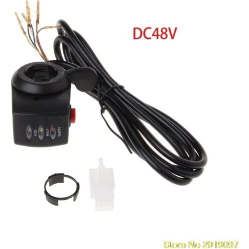 New E-bike 24V/36V/48V E-Bicycle Thumb Throttle Handle Bar Grip Gas Twist Throttle Electric Scooterping Support