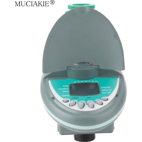 MUCIAKIE 1PCS Automatic Electronic Timer 1/2" 3/4" Garden Plants Lawn Weekly & Daily Watering Programming LCD System Controller
