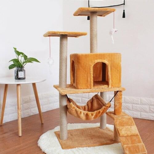 Cat climbing frame, cat litter, scratching board, scratching post, sisal cat tree, cat supplies, climbing frame toy