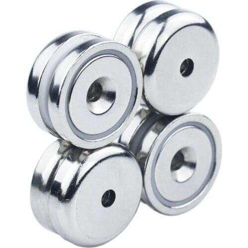 Rare Earth Cup Magnets Industrial Strength Round Base Neodymium Magnets 32mm high strength Pack of 10