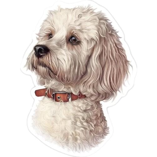 S41173# Various Sizes Self-adhesive Decal White Maltese Bichon Car Sticker Waterproof Auto Decors on Bumper Rear Window