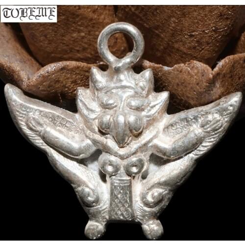 Handmade 990 silver Small Tibetan Garuda pendant pure silver Buddhist Garuda Pendant Good Luck Tibetan Amulet