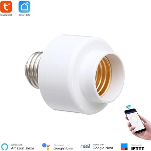 Tuya Smart Slampher WiFi Remote Wifi LED Light Bulb Holder Real Timer for Smart Home Compatible with Alexa echo Google home