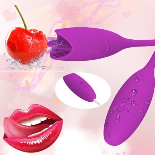 Tongue Vibrator Clit Pussy Sex Toy Rechargeable Clitoris Stimulator Erotic Adult Toys for Men Women Masturbation