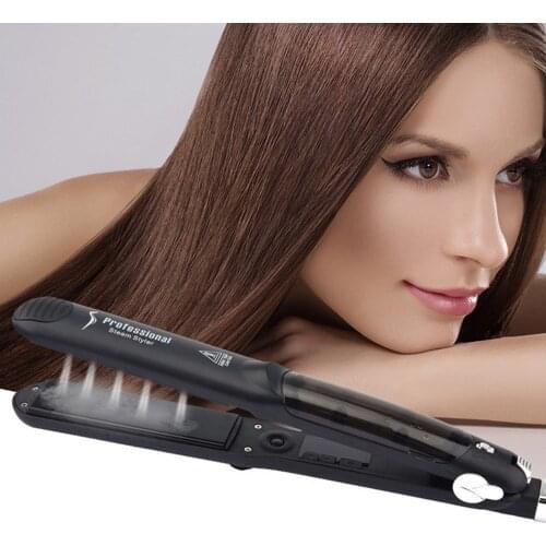 Hair Straightener Temperature Adjustment Steam Ceramic Splint Curling Straightener New Technology Spray Hairdressing Tools