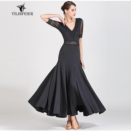 New ballroom dance competition dress dance ballroom waltz dresses standard dance dress women ballroom dress S9056