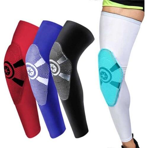 1PCS Compression Sleeve Knee Support Protector Elastic Knee Pads Brace Springs Sports Basketball Volleyball Running Accessories