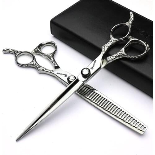 7 inch 6 inch genuine professional pet scissors for dog grooming dogs shears hair cutter Straight &Thinning scissors