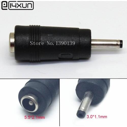 5.5*2.1 mm female to 3.0*1.1 mm male DC Power Connector Adapter Laptop