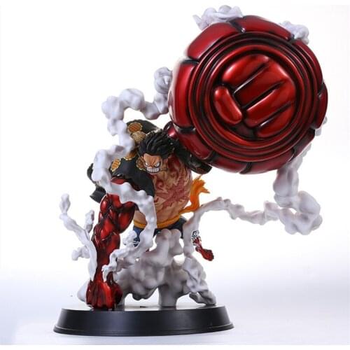 Anime 25CM One Piece Monkey D. Luffy Gear 4 Fourth GK Model PVC Statue Action Figures Toys Desktop Decoration Collection Doll