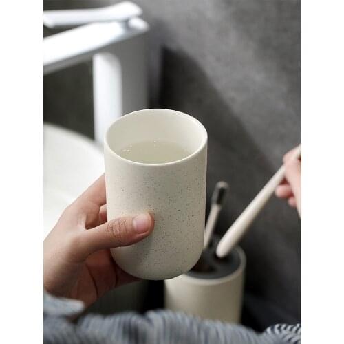 Antibacterial Ceramic Tooth Wash Cup, Mouthwash Toothbrush Cup, Toothbrush Cup, Home Hotel, Hotel and B&B 300ML