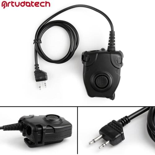 Artudatech 1Pcs Z Tactical Peltor PTT Headset For Midland LXT210 GXT250 GXT325 GXT650 GXT 325 250 650