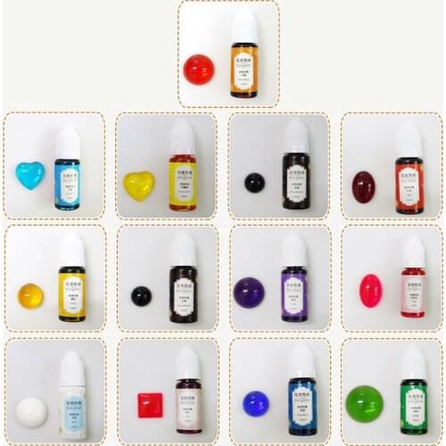 Epoxy Pigment 13 Color Liquid Epoxy Resin Dye 0.35oz Colorant Highly Concentrated Resin Pigment Flower Favor Resin Craft