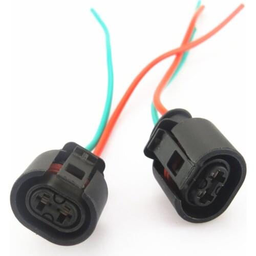 FHAWKEYEQ 2 Pcs ABS Sensor Cable Plug Adapter 2Pin For For VW Jetta GTI Golf MK4 Beetle 6N0 927 997A 6N0927997A 6N0 927 997 A