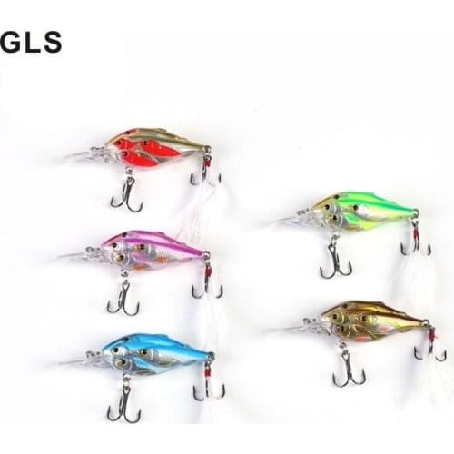 GLS brand new freshwater laser surface bright lure 6.5cm/6g Mino fake bait reusable and environmentally friendly fishing bait
