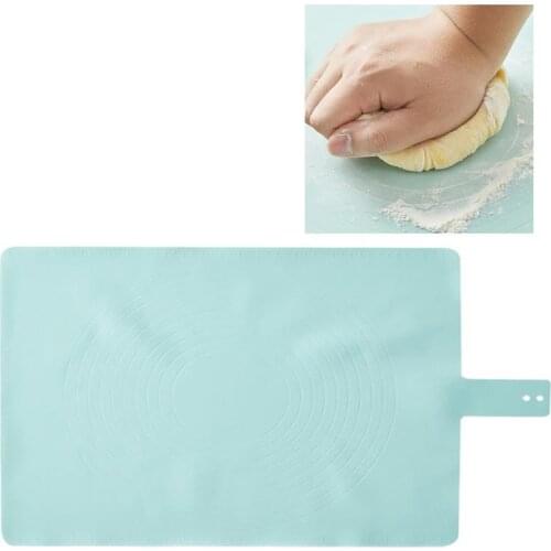 1 Pcs Kneading Dough Mat Food Grade Silicone Dough Rolling Mats Kitchen Pastry Cooking Pad With Measurement Baking Pastry Tools