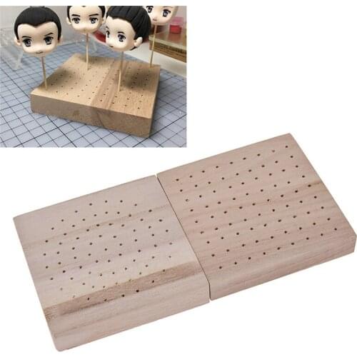 Square Round Holes Wooden Pottery Clay Base Plug Board Modeling Tools Accessories For DIY Sculpture Clay Pottery Plate Accessory