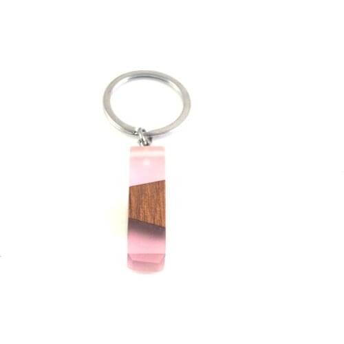 Natural wood resin mens and womens multifunctional pendant, key chain 0105