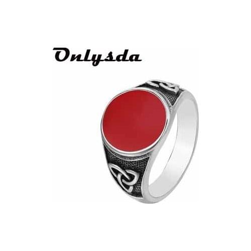 Dropshipping Viking Stainless Steel Celtics Knot Ring Men Nordic Trinity Wedding Rings Womens Band Promise Jewelry OSR933