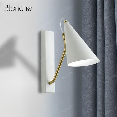 Nordic Art Wall Lamp Modern LED Wall Lights Creative Bedside Lamp for Bedroom Living Room Corridor Sconce Simple Decor Luminaire