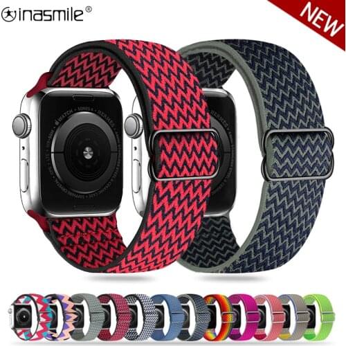 Adjustable Solo Loop Nylon Strap For Apple Watch 5 4 3 2 band 40mm 44mm Wristband bracelet For iWatch Series SE 6 5 4 38mm 42mm