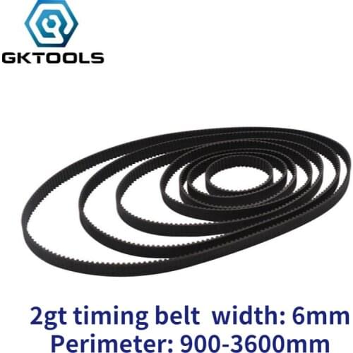 GKTOOLS C-26 3D Printer GT2 15mm Closed Loop Rubber 2GT Timing Belt Width 15mm Length 900 1000 1500 2000 2220 3000 3600 mm