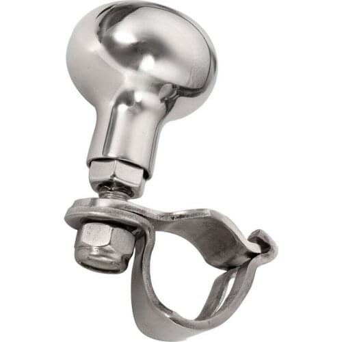 Boat Steering Wheel Maneuvering Knob Spinner Handle - Stainless Steel (Silver)