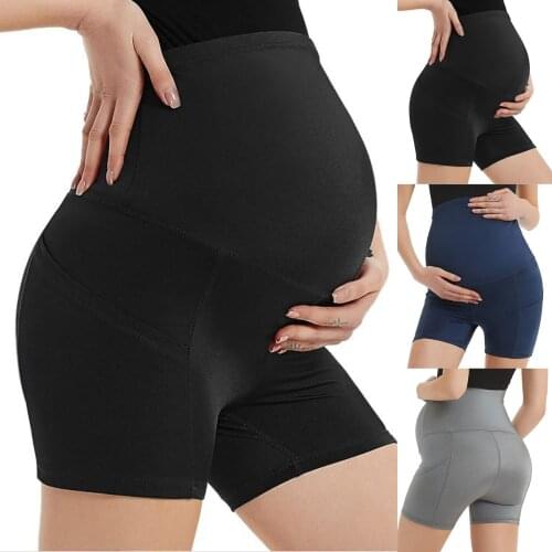 Pregnant Pants Womens Sports Hip Lift Leggings Fitness Running Pants Maternity Shorts Pregnancy Leggings Maternity Clothes