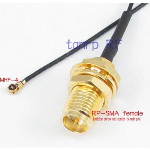 RF pigtail jumper cable for PCI WIFI Card wireless router 0.81mm 5CM 2in 2'' RP-SMA female jack to IPX IPEX I-PEX U.FL MHF4